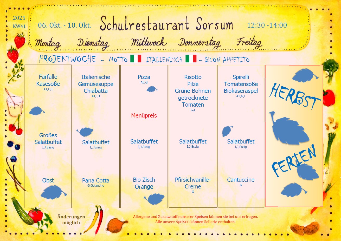 speiseplan kw41