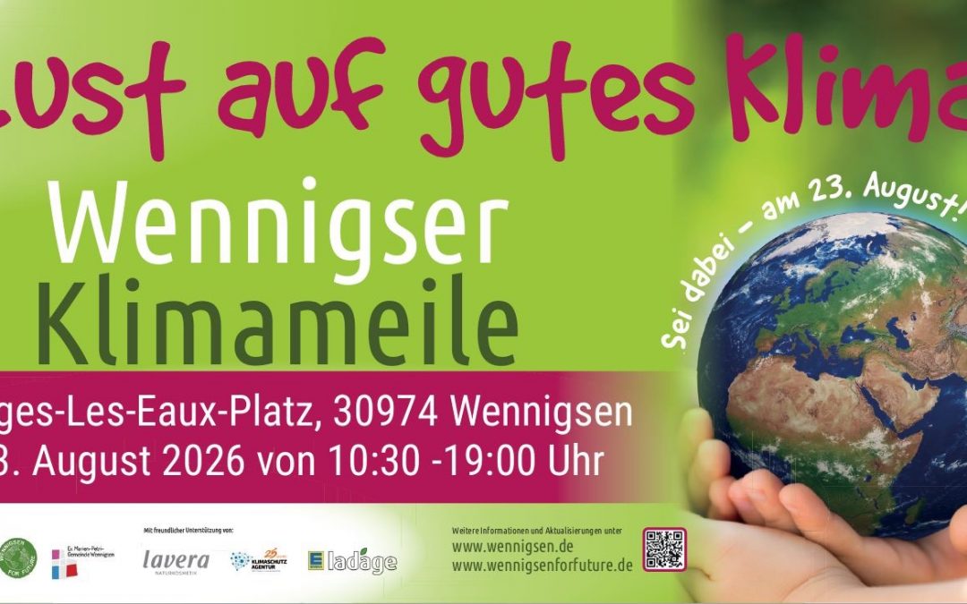 wir sind dabei! Wennigser Klimameile am 23.08 2026